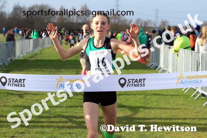 Girls under-15s 2022 Northern Cross Country Champs., Pontefract. Photo: David T. Hewitson/Sports for All Pics